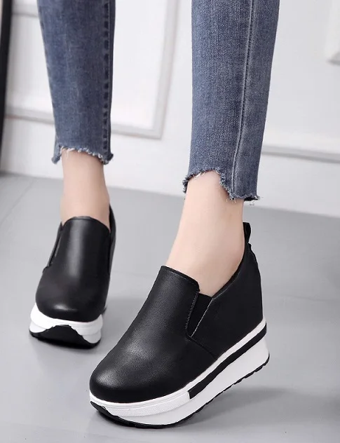 Женские туфли на толстой подошве водонепроницаемые повседневные из