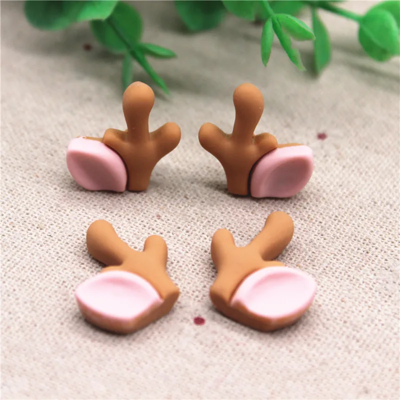 10pcs(5pairs) Cute New Resin Rabbit/Deer/Bear/Sheep/Cat Ears Flatback Cabochon DIY Jewelry/Craft Phone Decoration,