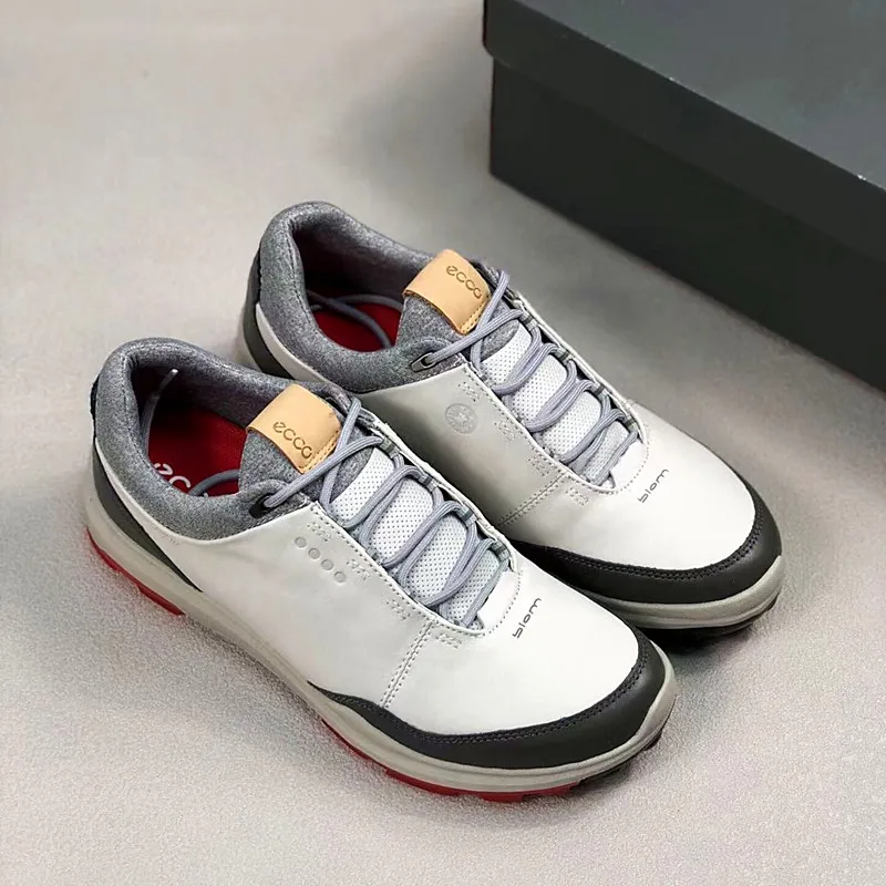 Брендовая мужская Профессиональная обувь для гольфа мужские кожаные туфли