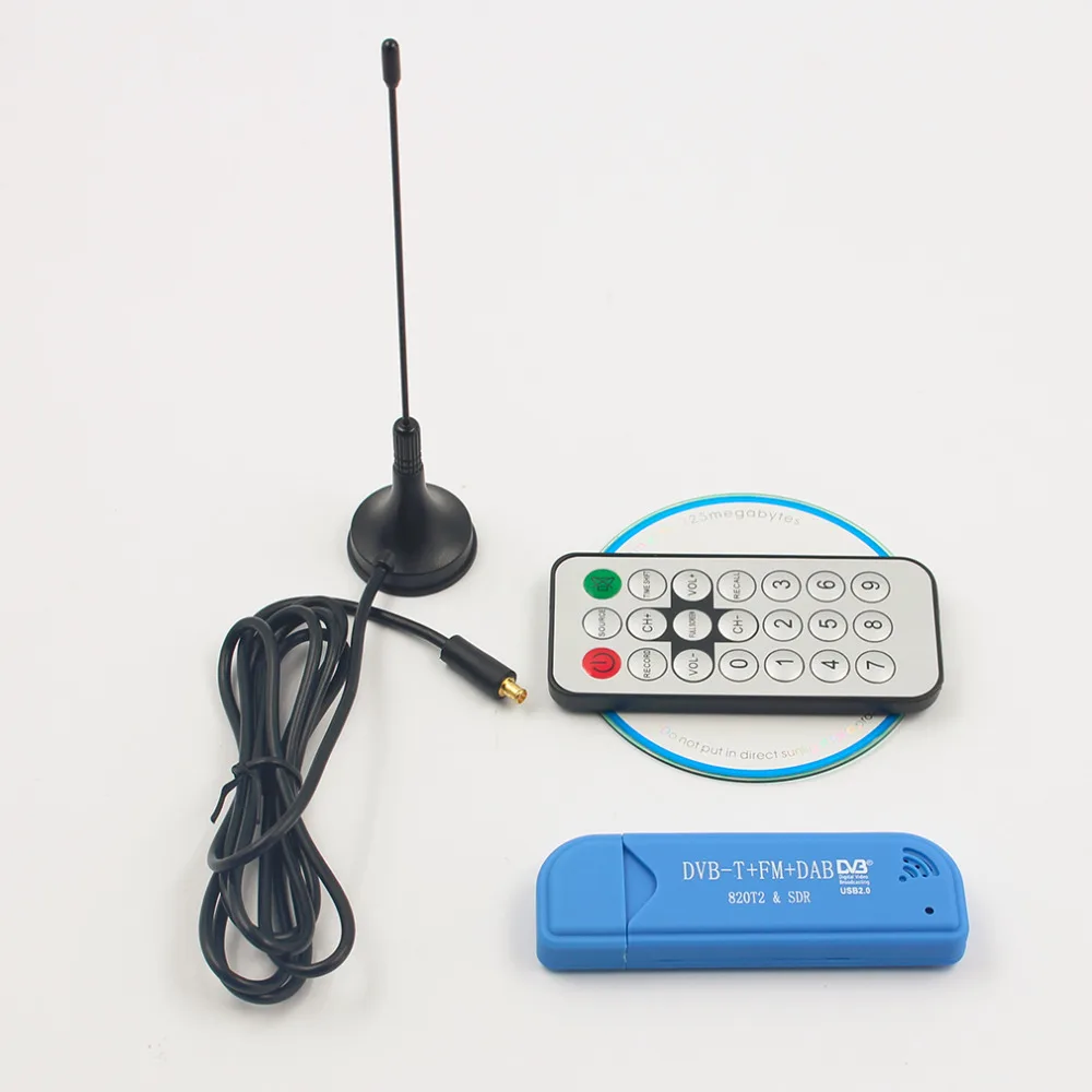 Цифровой ТВ ресивер USB 2 0 цифровой DVB T SDR + DAB FM HD тюнер приемник RTL2832U R820T2