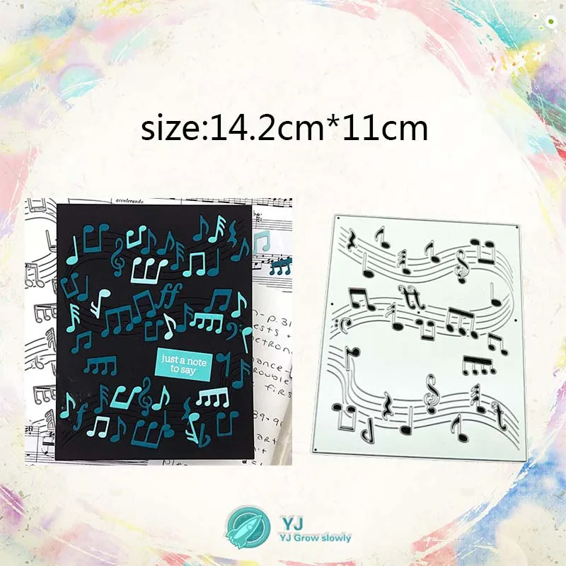YJ музыкальный персонал лист Музыкальная карта металлическая режущая форма DIY
