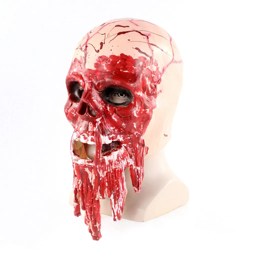 Маски для Хэллоуина забавные страшные дьявол реквизит в виде зомби наряд