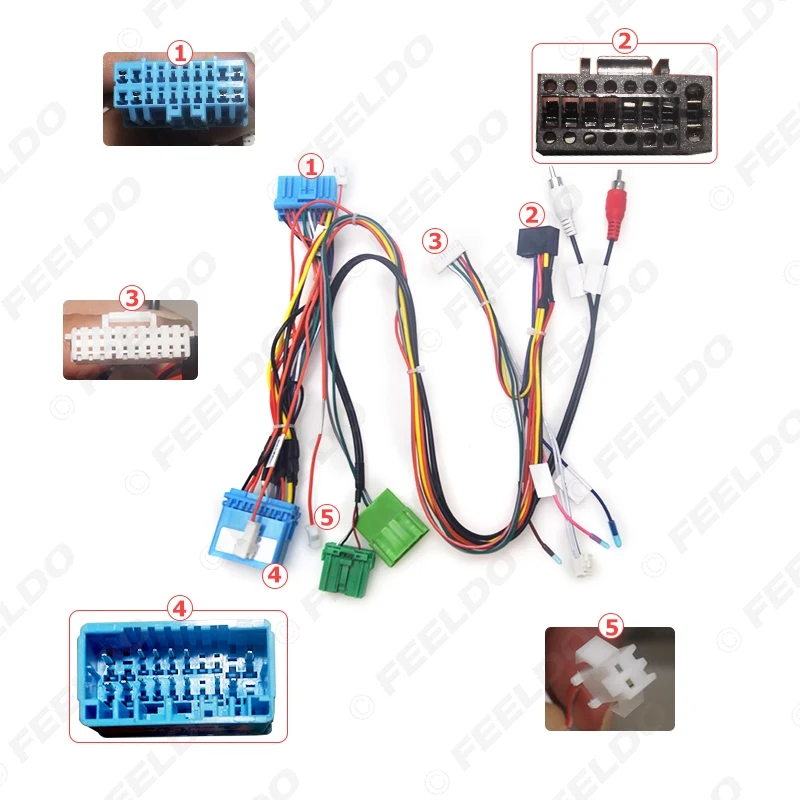 Автомобильный стерео аудио 16pin Android адаптер кабеля питания с can шиной для Honda Odyssey 04