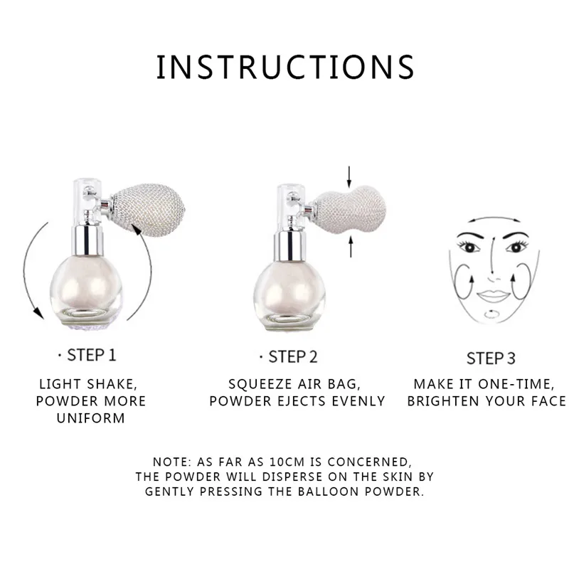 Аэрозольная бутылочка с воздушной подушкой косметичка для лица Осветляющий