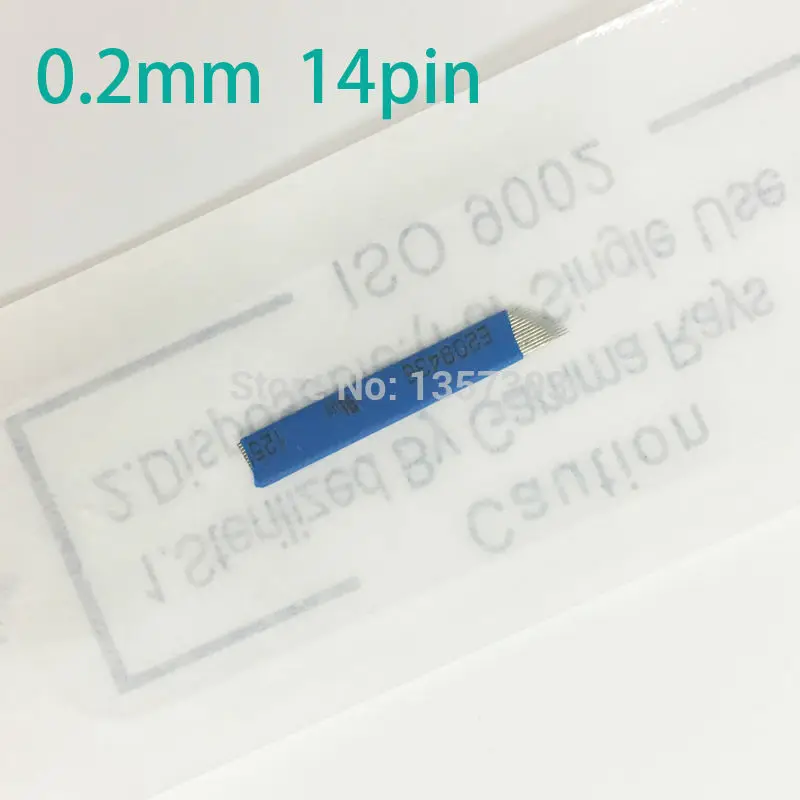 500 шт. микро иглы для татуажа бровей 0 2 мм|needles for permanent makeup|14 needletattoo needles |