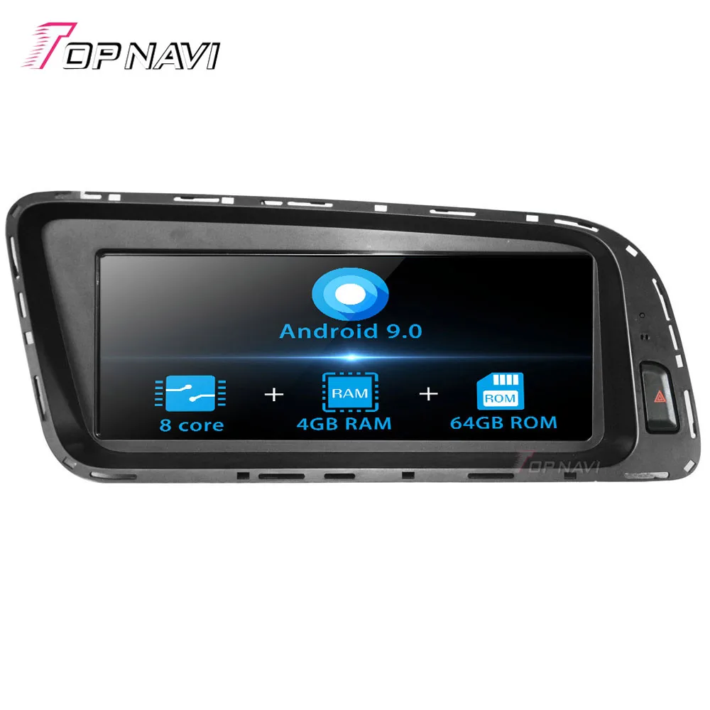 Автомобильный медиацентр Topnavi Android 9 0 Радио для AUDI Q5 2009 2010 2011 2012 2013 2014 2015 стерео GPS