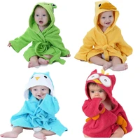 baby robe cartoon childrens bathrobe hoodies for girl boys bath towels kids soft nightgown pajamas toddler sleepwear 1 6 years