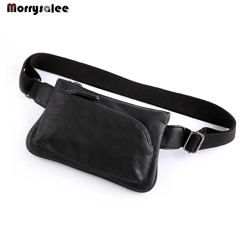 Chest Bag For Men PU Leather Multifunction Waterproof Military Belt Waist Bags Mobile Phone Travel Pouch Waist Man Chest Bag