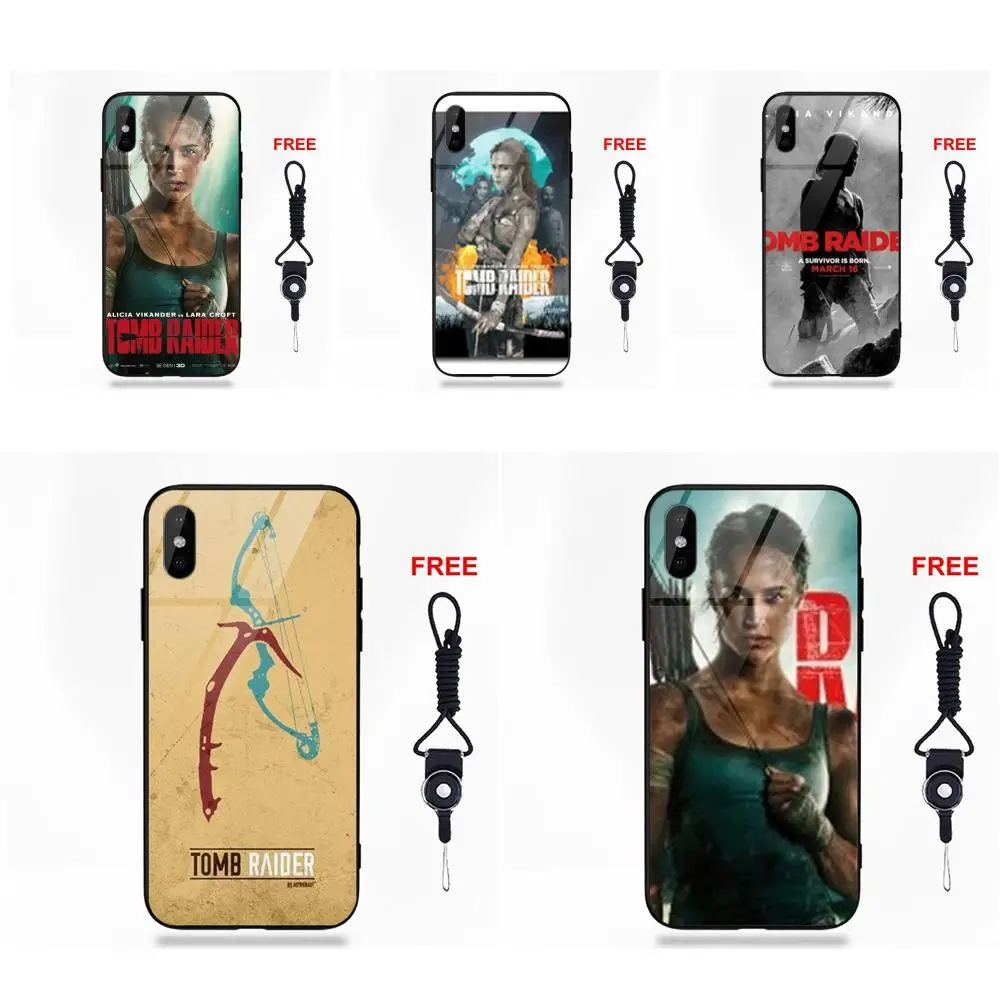 Tomb Raider 2018 Lara Croft для Apple iPhone 5 5C 5S SE 6 6S 7 8 Plus X XS Max XR Мягкий ТПУ оправа закаленное