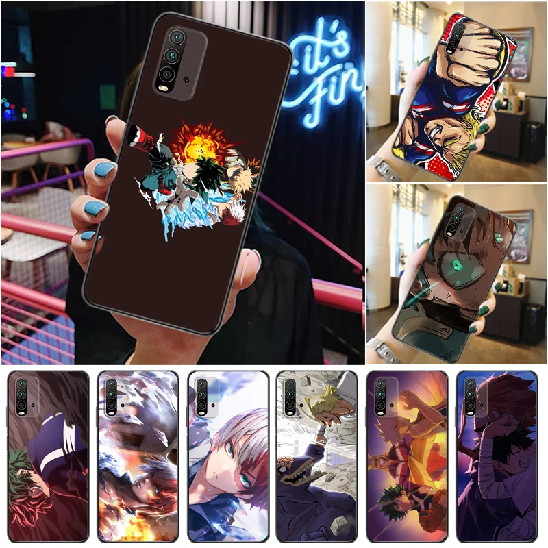 

My Hero Academia Dabi Shigaraki Tomura Boku Todoroki Shouto Bakugou Katsuki Phone Case For Xiaomi Redmi 9 9T 9A Pro Coque