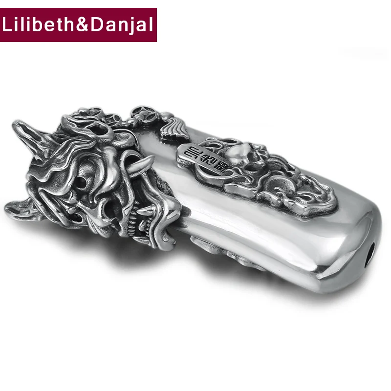 Кулон из серебра 925 пробы для женщин и мужчин подвеска модель в стиле панк-рок