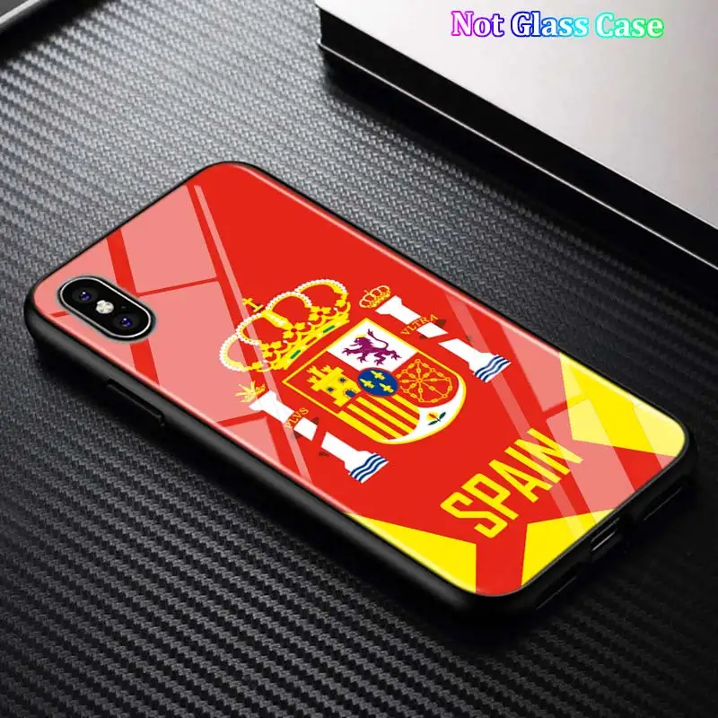 Style 12 Черный чехол для iPhone 11 11Pro Max испанские национальные флаги для iPhone X XR XS Max 8 7 6 6S Plus 5S глянцевый чехол для телефона - Цвет: Style 12
