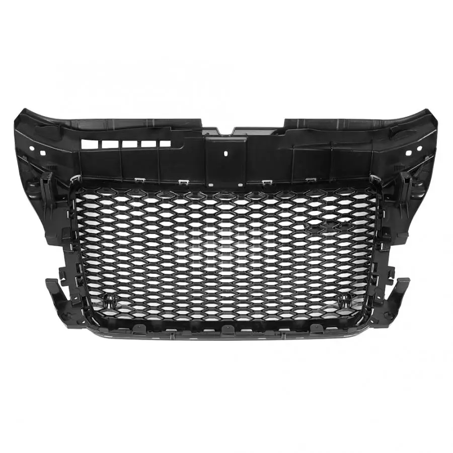 For RS3 Style Front Sport Hex Mesh Honeycomb Hood Grill Gloss Black for Audi A3/S3 8P 2009 2010 2011 2012 car style accessories |