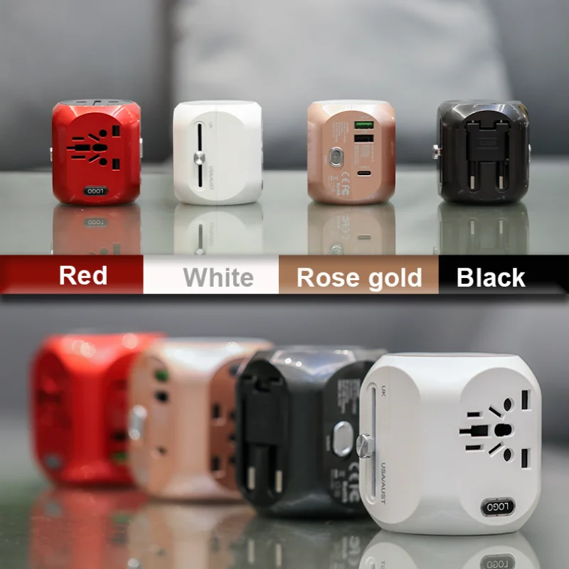 Универсальный дорожный адаптер все в одном для ЕС США Австралии и Великобритании