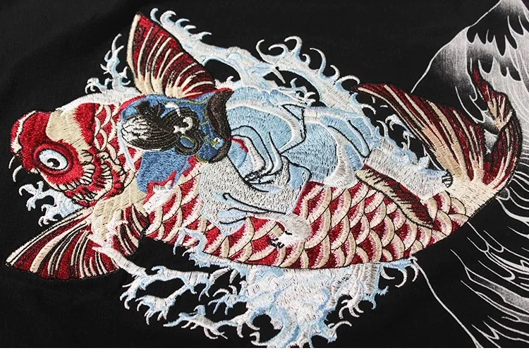 

IEFB Embroidered T-shirt For Lovers 2021 New Short Sleeve T-shirts Chinese Style Causal Loose Tee Tops 9Y5862