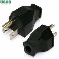 10pcs black copper ce multifuction american nema 5 15p wired power plug triprong online us convert power adaptor plug 15a 125v