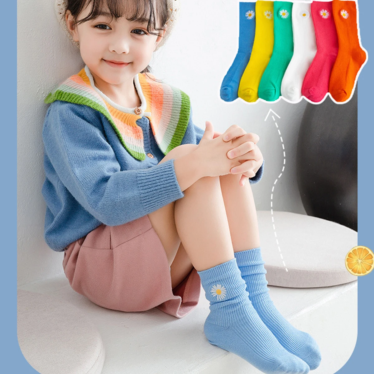 

Children Socks Spring&autumn Cotton High Quality Candy Colors Girls Socks With Boys Socks 1-9 Year Kids Socks Clothe Accessories