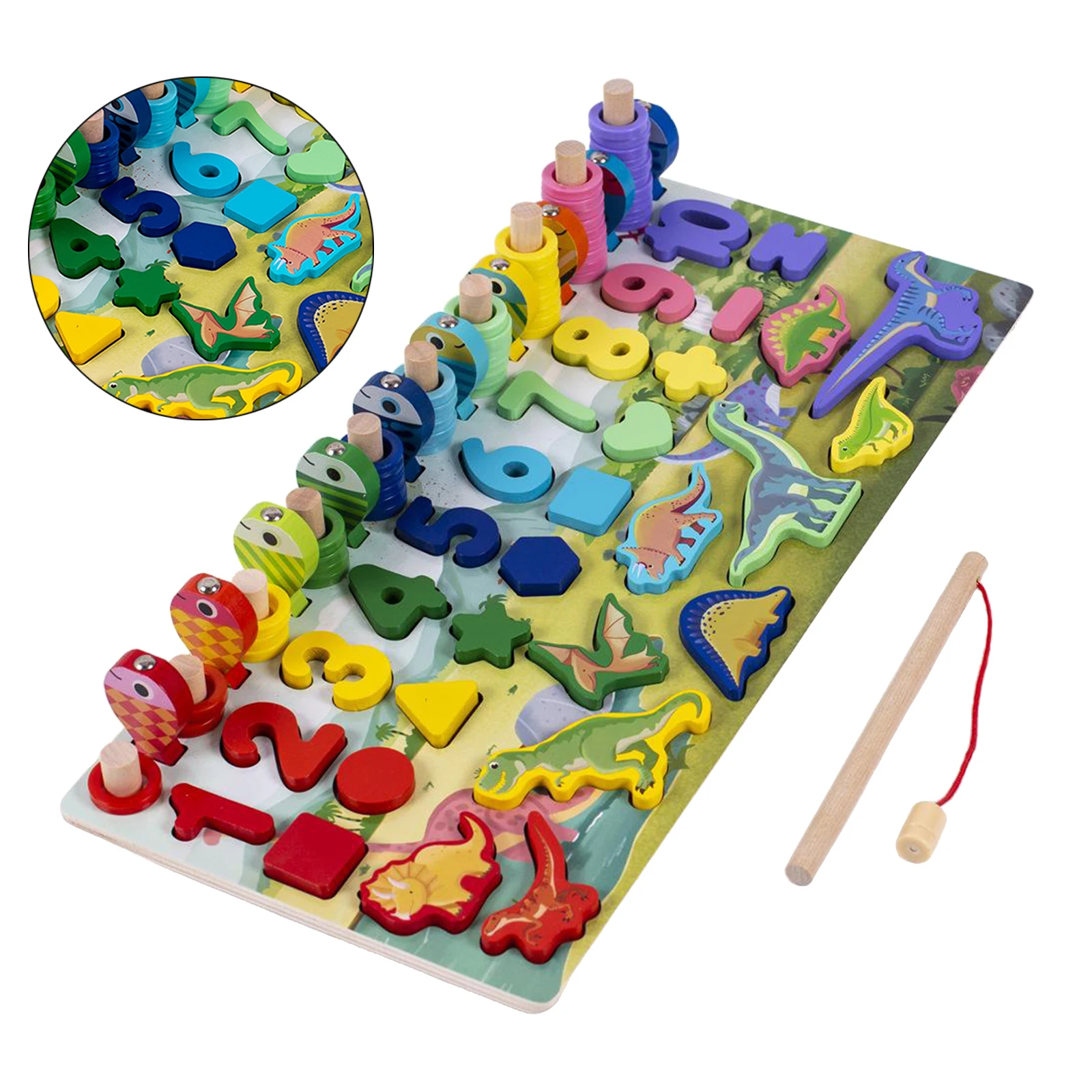 

Children Wooden Number Toy Sorting Counting Game Puzzle Toy