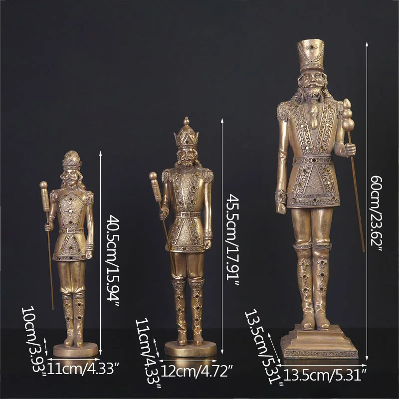 

European Style Retro Roman King Resin Factory Handicrafts Bar Restaurant Living Room Photography Resin Crafts Home Ornaments