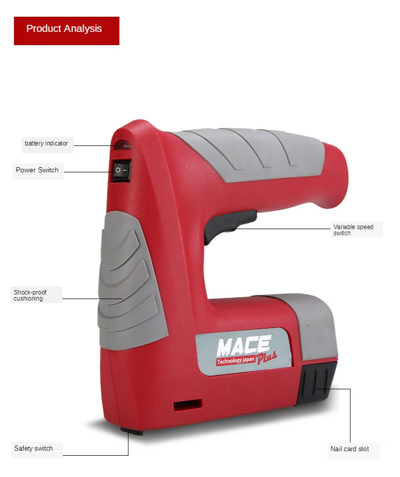 

Usb перезаряжаемая литиевая батарея гвоздя ружье для деревообработки ручного гвоздя ружье легко носить с собой декоративный домашний литие...