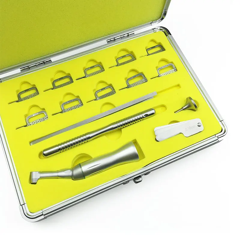 

1set AI-EVA-ER4 4:1 Reduction Contra Angle Dental Handpiece Set Interproximal Strips Orthodontic Treatment Tools