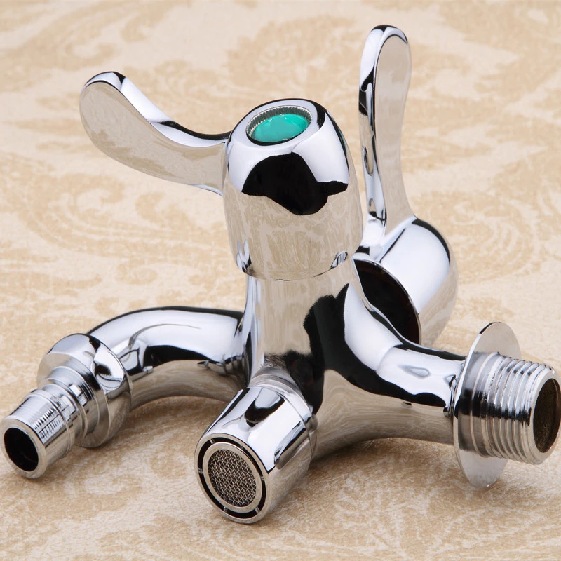 Смесители хромированная латунь ванная комната настенный двойной водный выход