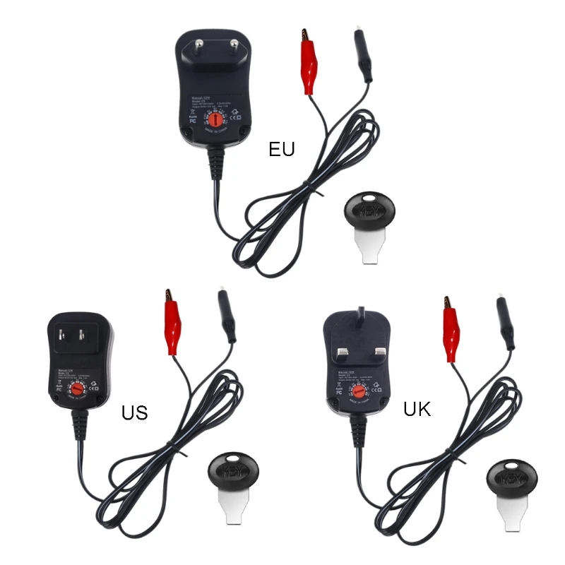 

Adjustable AC Power Supply Adapter for 2-8pcs 1.5V AA AAA C D Size Battery
