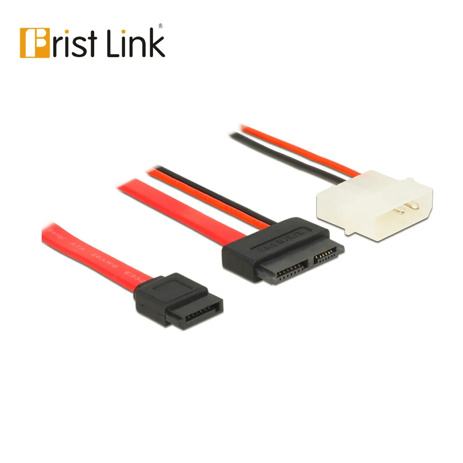 Тонкий кабель SATA 7 + 6 13 контактов на преобразователя данных Molex для CD/DVD-приводов 50