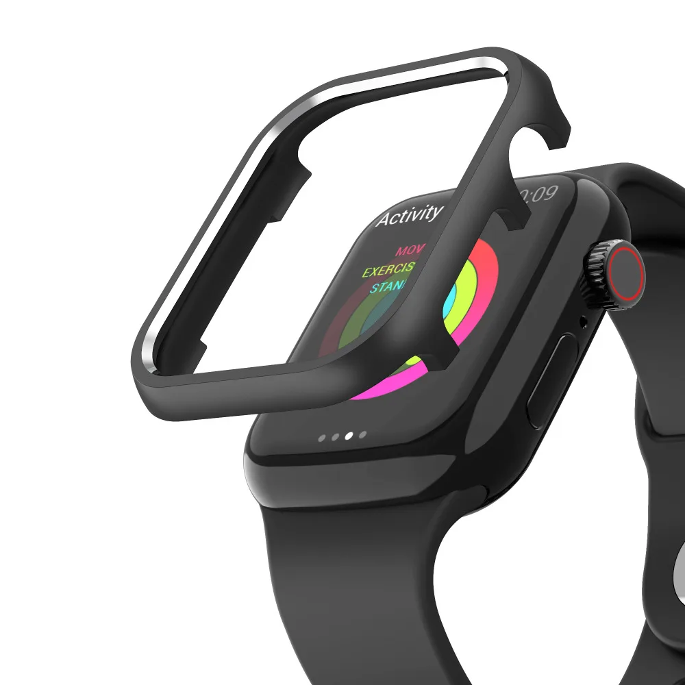 Чехол из алюминиевого сплава для Apple Watch Band 5 4 40 мм 44 Металлическая Рамка протектор
