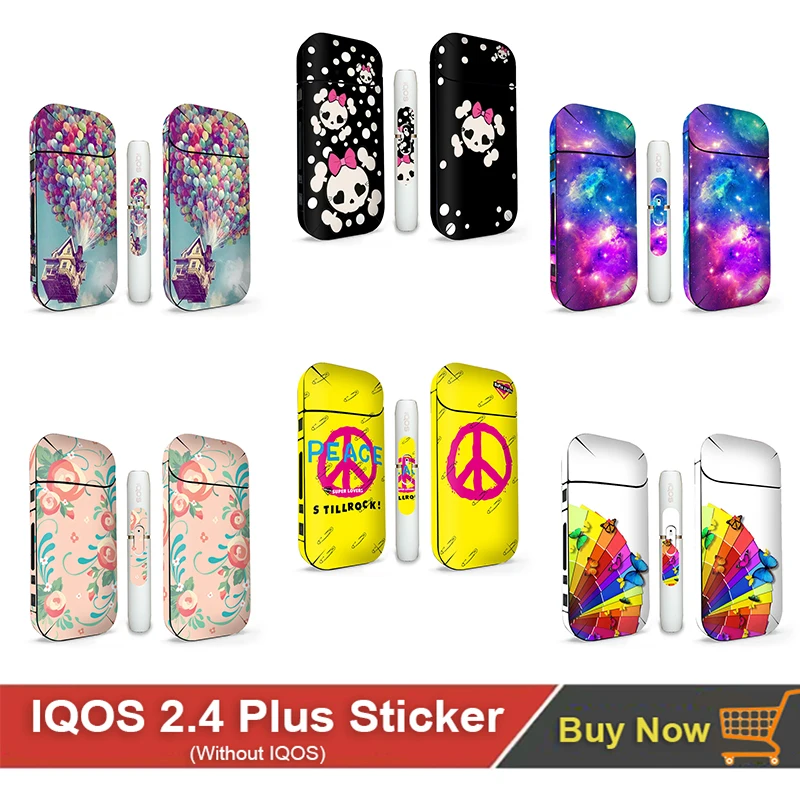 Чехол из ПВХ с принтом для IQOS 2 4 Plus наклейка против пыли декоративная Защитная