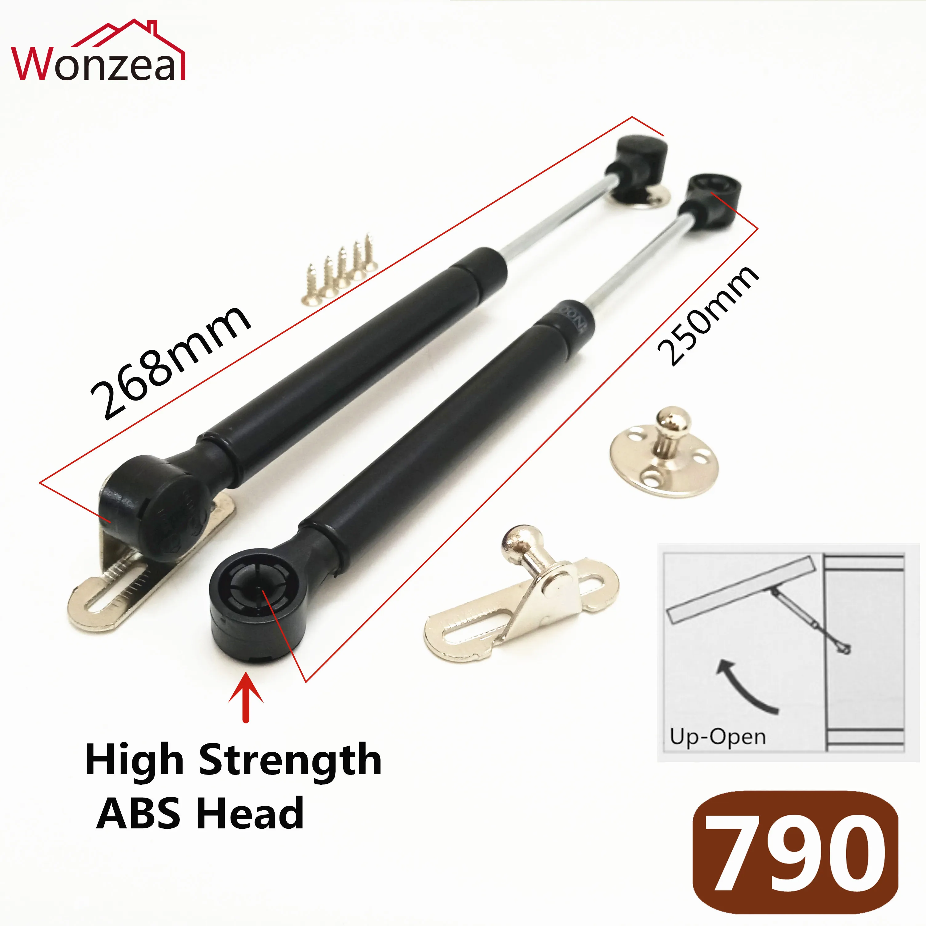 2pcslot 80n100n furniture hinge kitchen cabinet door lift pneumatic support hydraulic gas spring stay hold pneumatic hardware free global shipping