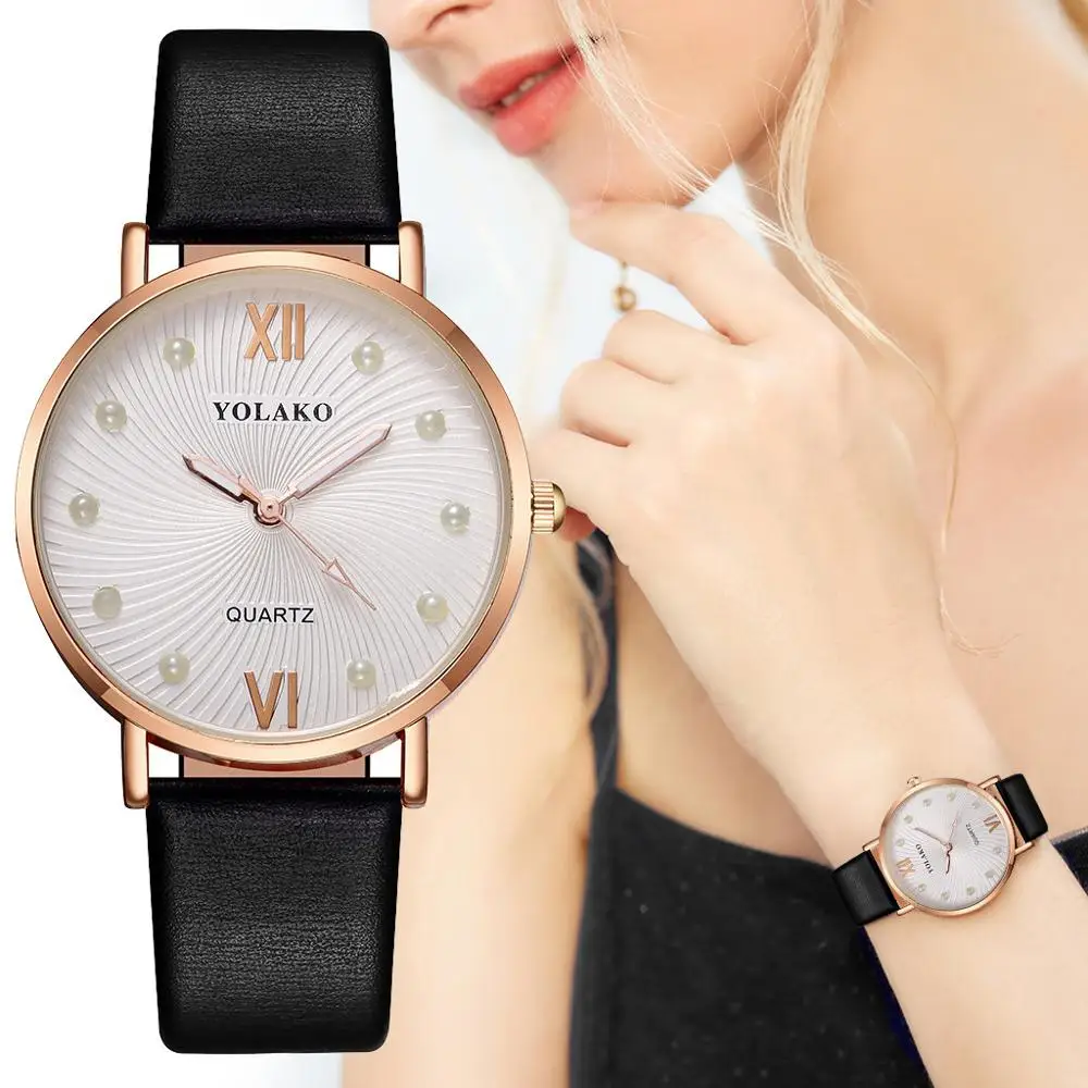 Часы Yolako Luxucy женские брендовые Модные Аналоговые повседневные кварцевые
