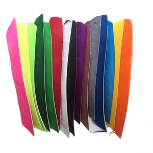 ONTFIHS левое крыло для стрельбы из лука разноцветные полная длина настоящая индейка перо стрелы перо Fletchings - 50 шт.