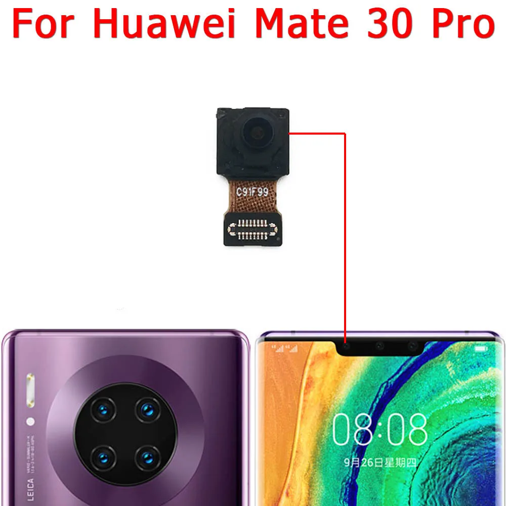 

Original For Huawei Mate 30 Pro Mate30 30Pro Front Rear Back Up Camera Frontal Main Facing Small Camera Module Replacement Parts