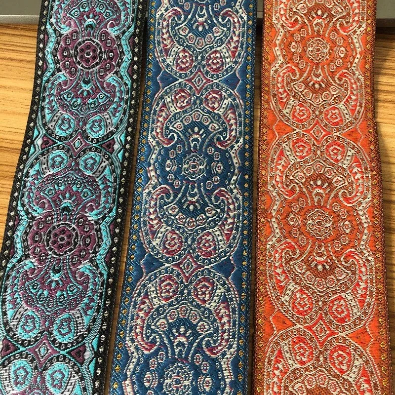 10yards/lots wide 5cm Woven Jacquard Ribbon Trims totem pattern for curtain and clothing accessory LS-2711
