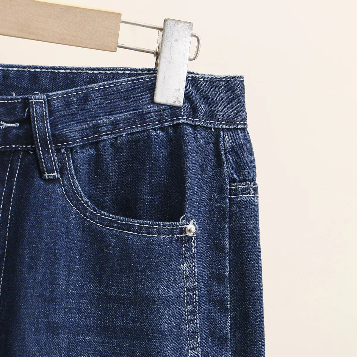 

Women Wide Leg Jeans 2021 Spring Plus Size Straight Pants Fashion Casual Clothes Female Denim Trousers Split Plus Size Bottoms