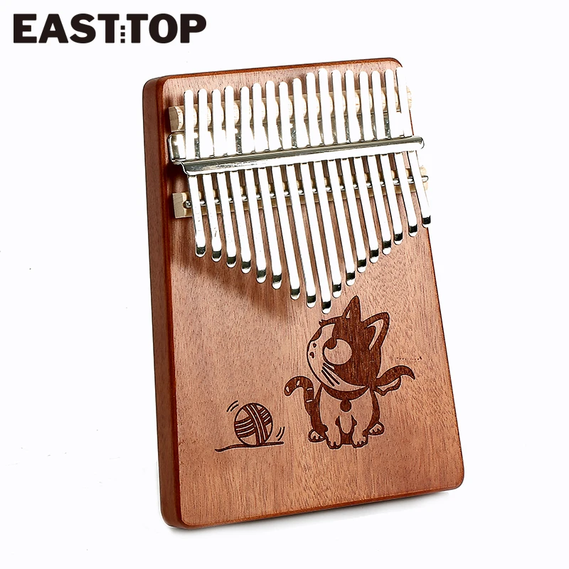 EASTTOP EK17-A 17 Keys Kalimba Thumb Piano High Quality Okoume Wood Mbira Body Musical Instruments |