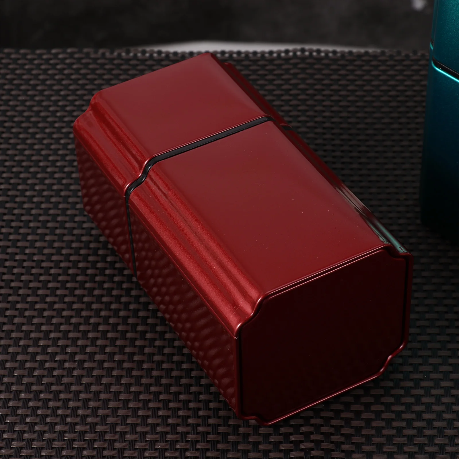 Маленький портативный металлический чайный контейнер с крышкой влагостойкий