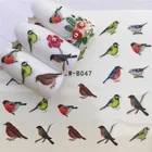 Наклейка для ногтей Sparrow Bird, художественное украшение, слайдер, клейкие водные переводки, маникюрный лак, художественные аксессуары, полированная фольга