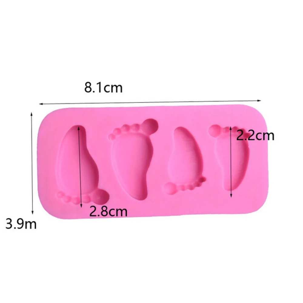 

Pudding Paste Baking Ware Decorating Cake Bake Tool Baby Feet Silicone