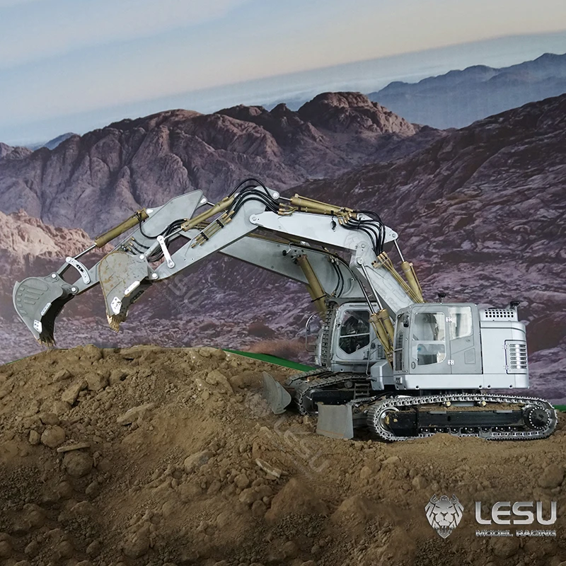 Металлический гидравлический экскаватор LESU 1/14 Aoue ET26L RC модель самостоятельной