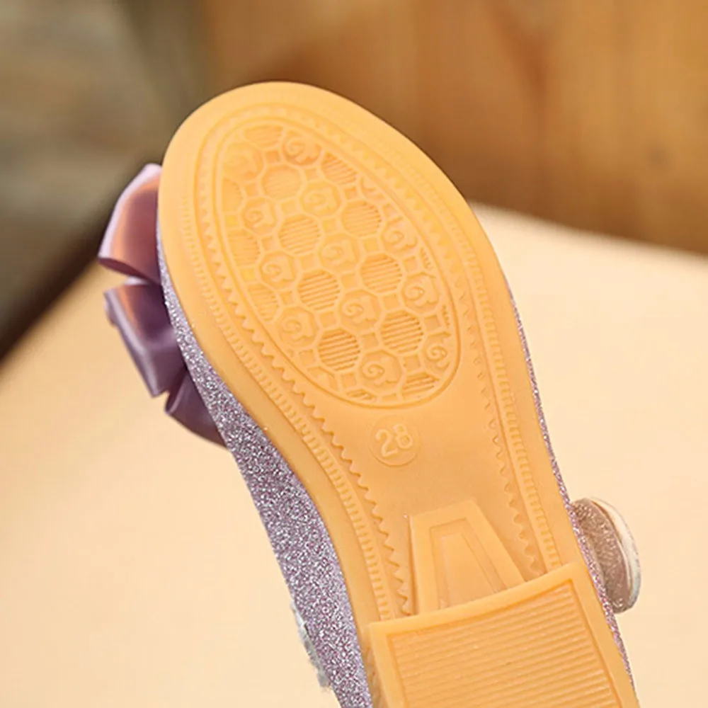 

Fashion Dance Shoes For Girl Bowknot Nubuck Leather Girl Shoes Baby Girls Anti Slip Flat Shoes Toddler Girls Princess Shoes