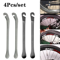 4pcs bicycle tyre lever tube repair tools carbon steel heat treatment chrome plating tire opener bike tire removal pry bar tools