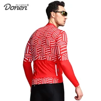 donen new arrival stripe cycling club long sleeve cycling jersey tight race short cycling wear ropa ciclismo road bike clothes