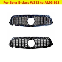 car styling center grill style bumper middle grille for mercedes benz e class w213 2020 2021 to amg e63