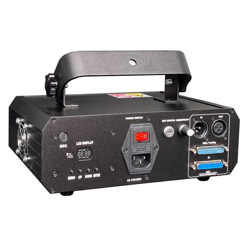 1 Вт дистанционный красного зеленого и синего цвета RGB лазерный луч светильник DMX