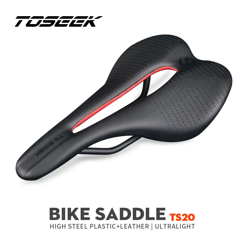 

TOSEEK TS20 Saddle Bicycle Saddle Mountain Bike Saddle Bicycle Seat Mtb 215g Mtb Saddle 7*7 Rail Seat For Bicycle Accessories