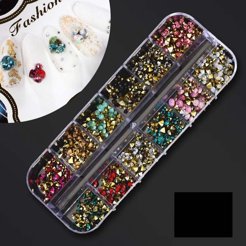 1 Набор Стразы для дизайна ногтей 3D ювелирные изделия с кристаллами AB Камни