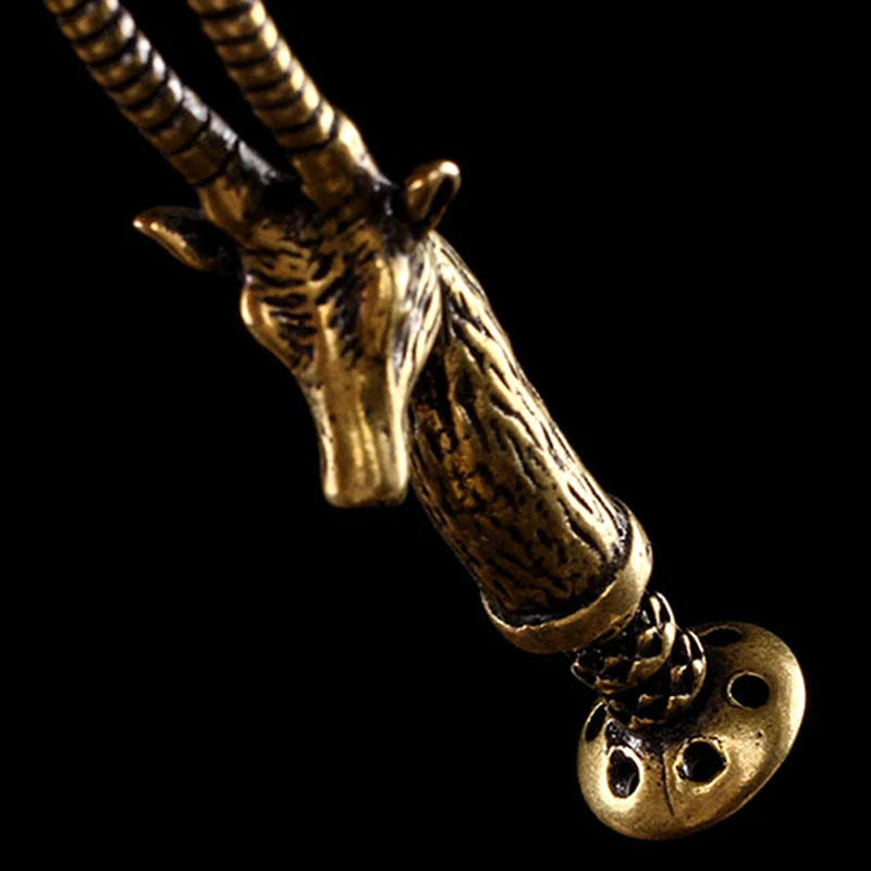 1 шт. Ретро латунный пресс для резьбы в виде оленя стержень шлифовки