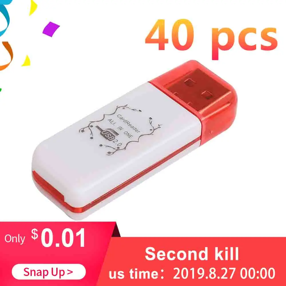 Кардридер 4 в 1 USB 2 0 картридер с несколькими портами для TF/MMC/MS/M2 картридеры